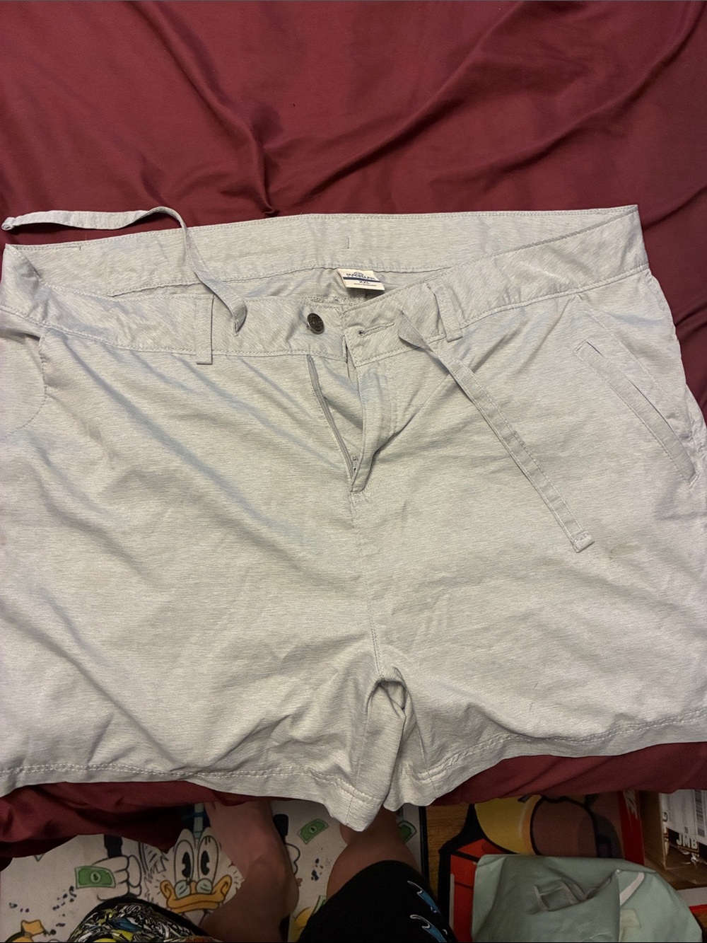 Magellan Outdoors Light Gray Women's Flat Front Shorts
